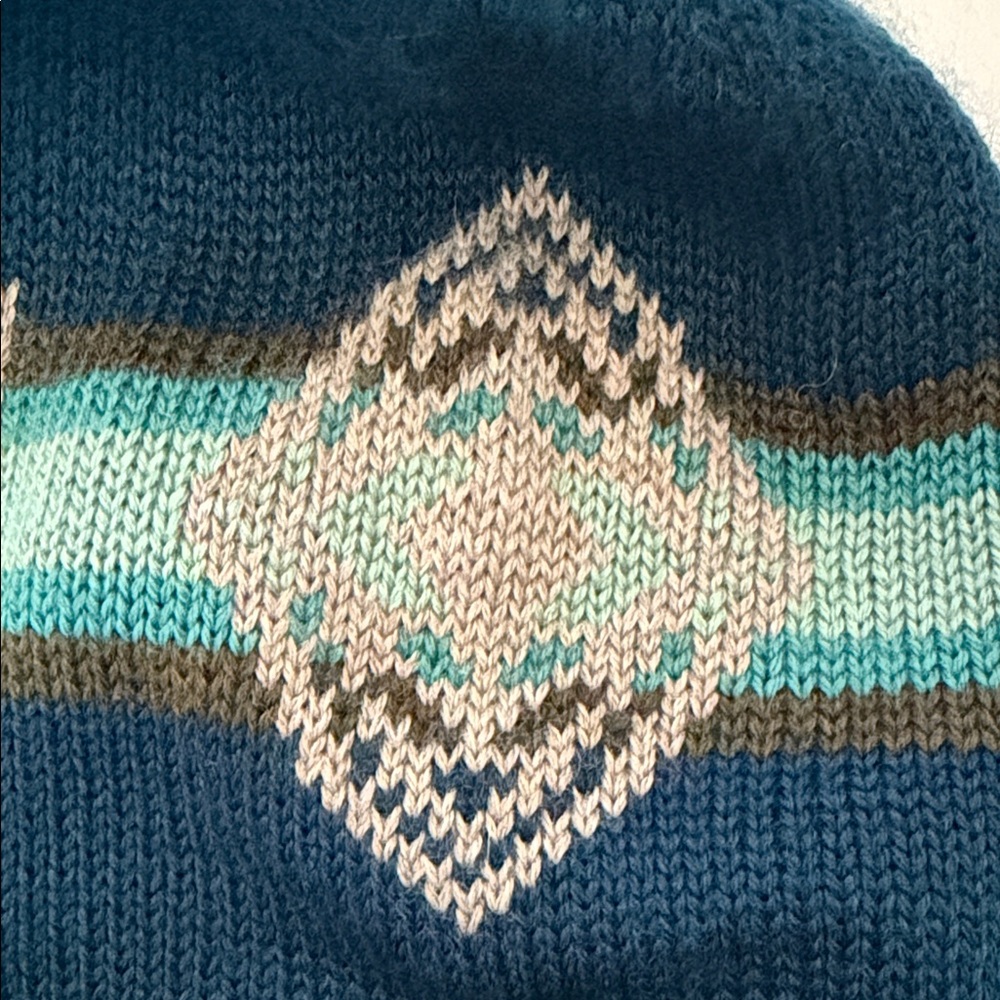Pendleton Adult Knit Beanie Unisex One Size in Harding Aegean Wool Blend EUC - Picture 5 of 7